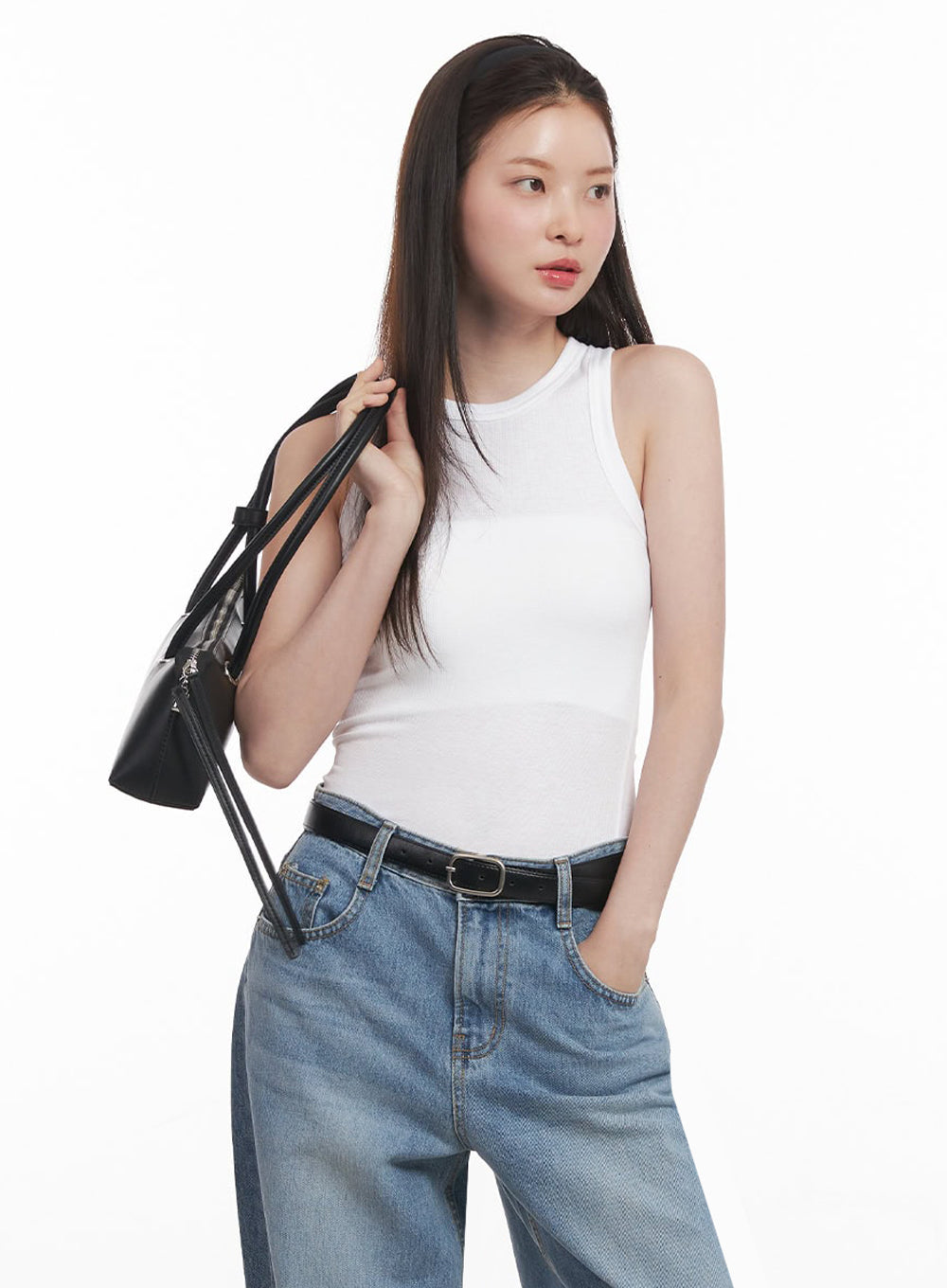 Essential Mock Neck Tank Top for Women - Soft Stretchy Comfort Fit - Casual & Workout Wear - IY509 - Perfect for Yoga, Gym, and Everyday Fashion