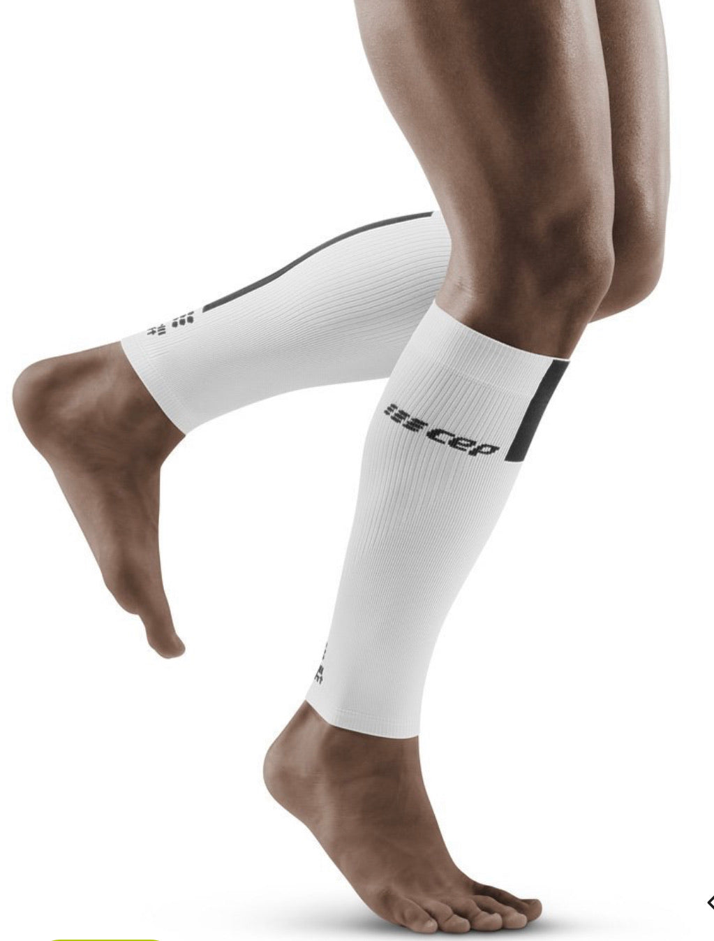 Best Men's Compression Calf Sleeves 3.0 - White - Improve Circulation & Reduce Muscle Fatigue for Running, Cycling & Sports Recovery