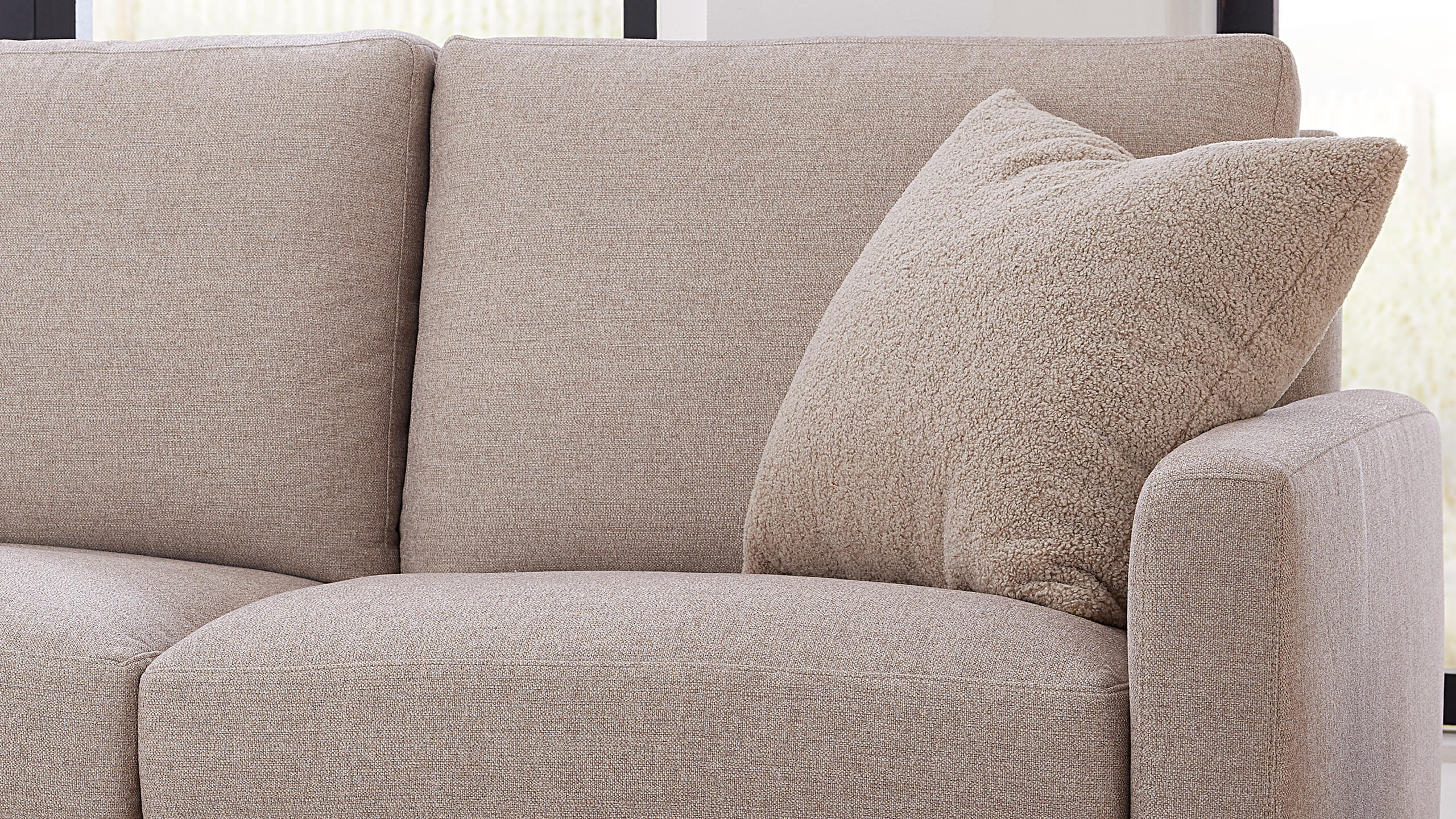 Comfortable Couch Potato Lite Sectional Sofa - Modern L-Shaped Living Room Furniture for Small Spaces | Perfect for Apartments, Lounging & Movie Nights