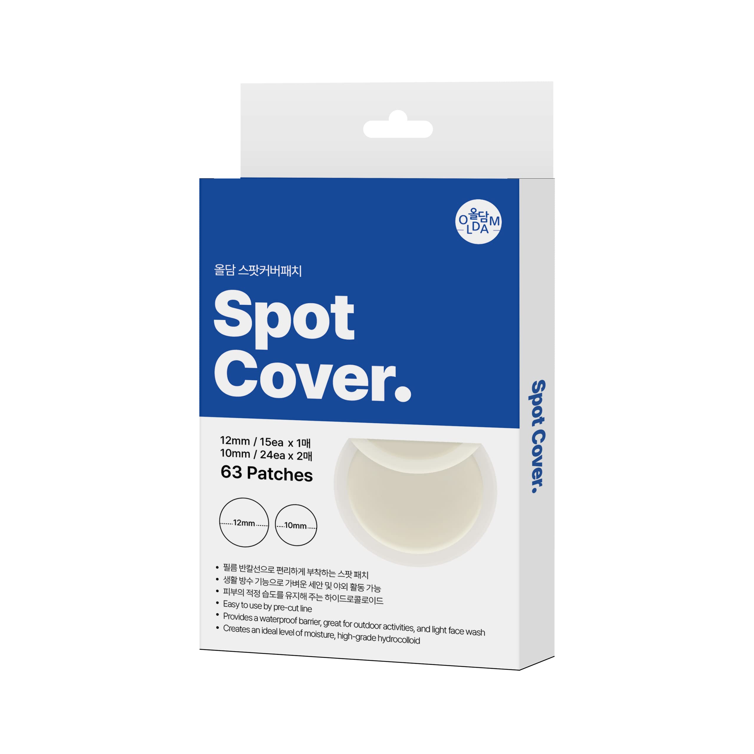 Oldam Hydrocolloid Acne Pimple Patches - 63 Count Vegan Spot Treatment Stickers for Face, Blemishes & Zits | Cruelty-Free Acne Cover for Overnight Healing & Daytime Wear