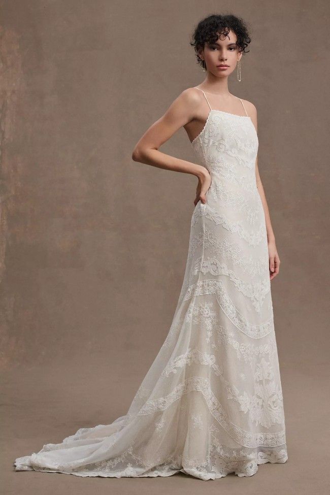 BHLDN Gaspard Gown - Elegant Wedding Dress for Brides | Perfect for Beach, Garden & Formal Weddings