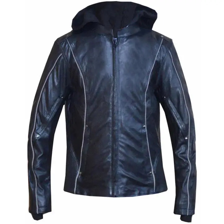 Unik International Women's Hooded Motorcycle Jacket - Stylish & Comfortable Biker Hoodie for Riding, Travel & Outdoor Adventures