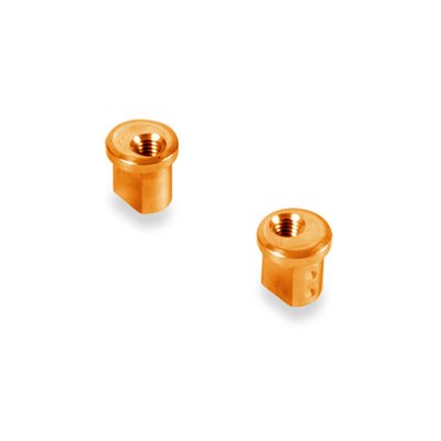 1.0mm Orange Aluminum Eccentric Bushing - Precision Fit for Industrial Machinery & Automotive Applications - Durable CNC Machined Part for Smooth Rotation & Vibration Reduction