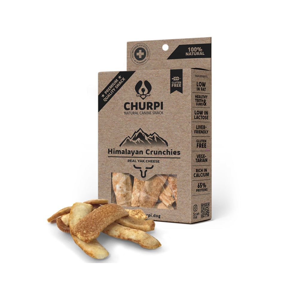 Natural Himalayan Cheese Crunchies Dog Chews - Long-Lasting Yak Milk Dog Treats for Aggressive Chewers - Perfect for Training, Dental Health & Anxiety Relief