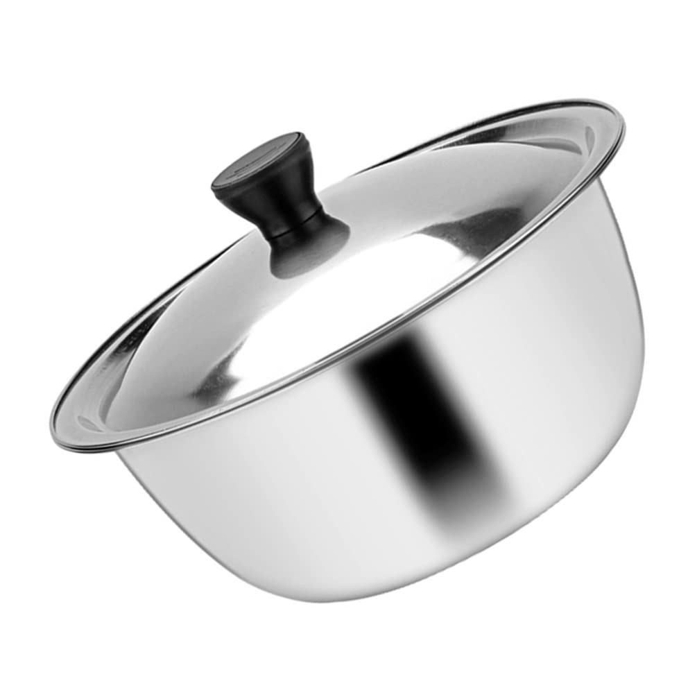 Stainless Steel Mixing Bowl with Lid - Kitchen Storage for Baking & Salad Prep