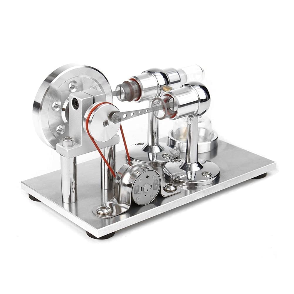 Stirling Engine Model Kit - Hot Air Power Generator Physics Science Experiment Toy for Kids | Educational STEM Learning, DIY Project & Classroom Demonstration