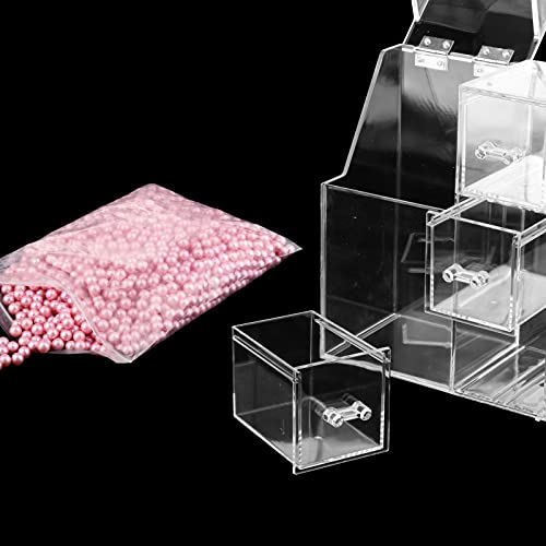 Waterproof Acrylic Makeup Brush Holder - Organizer Case for Cosmetic Brushes Storage | Perfect for Vanity, Travel & Salon Use