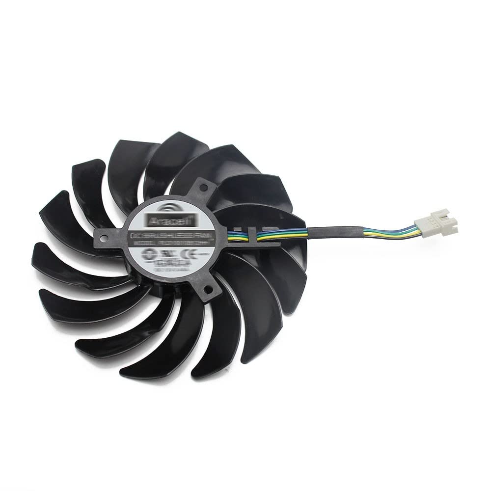 XLL 95MM 4Pin GPU Cooling Fan - Compatible with MSI GEFORCE GTX 1080 Ti Gaming X Trio, GTX1080ti (PLD10010B12HH/PLD09210B12HH) - High Performance Graphics Card Cooler for PC Gaming & Crypto Mining