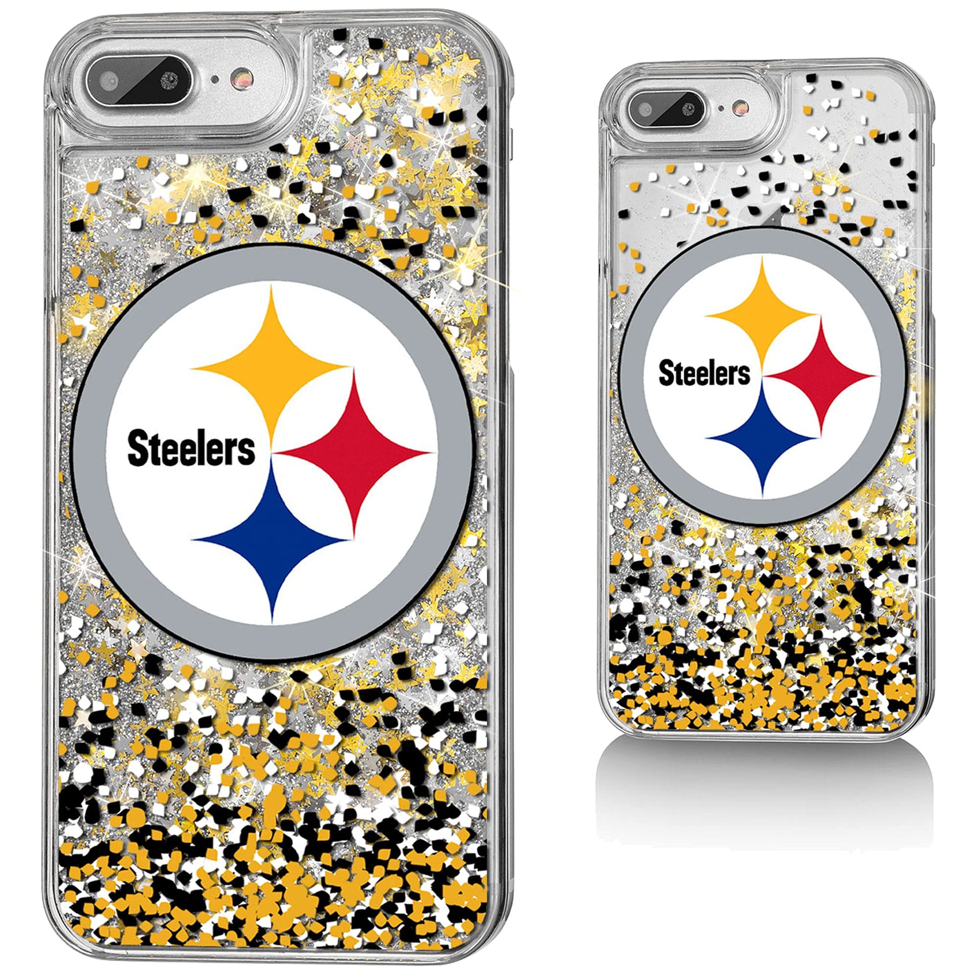 NFL Glitter iPhone Case with Confetti Design - Custom Printed Football Team Phone Cover for Fans, Game Day & Party Accessories