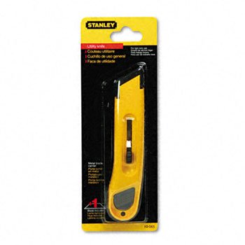Stanley Bostitch Retractable Plastic Utility Knife - YW 2171 (Pack of 30) - Heavy Duty Cutting Tool for Boxes, Packaging, Crafts & DIY Projects