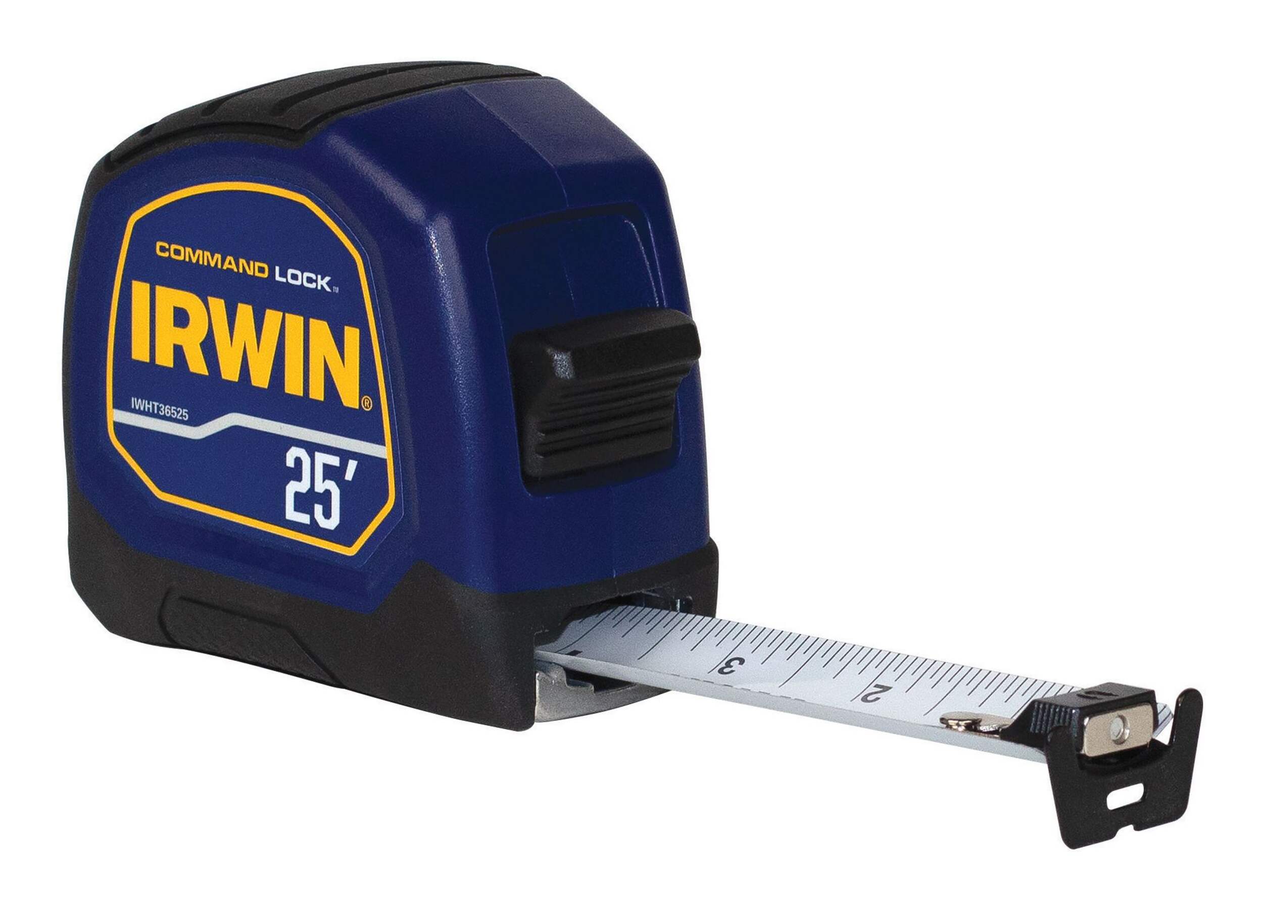 IRWIN 25 ft Command Lock Magnetic Tape Measure IWHT36525 - Durable Measuring Tool for Construction, Carpentry & DIY Projects