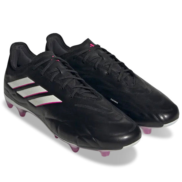 Adidas Copa Pure.2 FG Firm Ground Soccer Cleats for Men - Black/Shock Pink - Lightweight Football Shoes for Enhanced Traction & Comfort - Perfect for Competitive Matches & Training Sessions