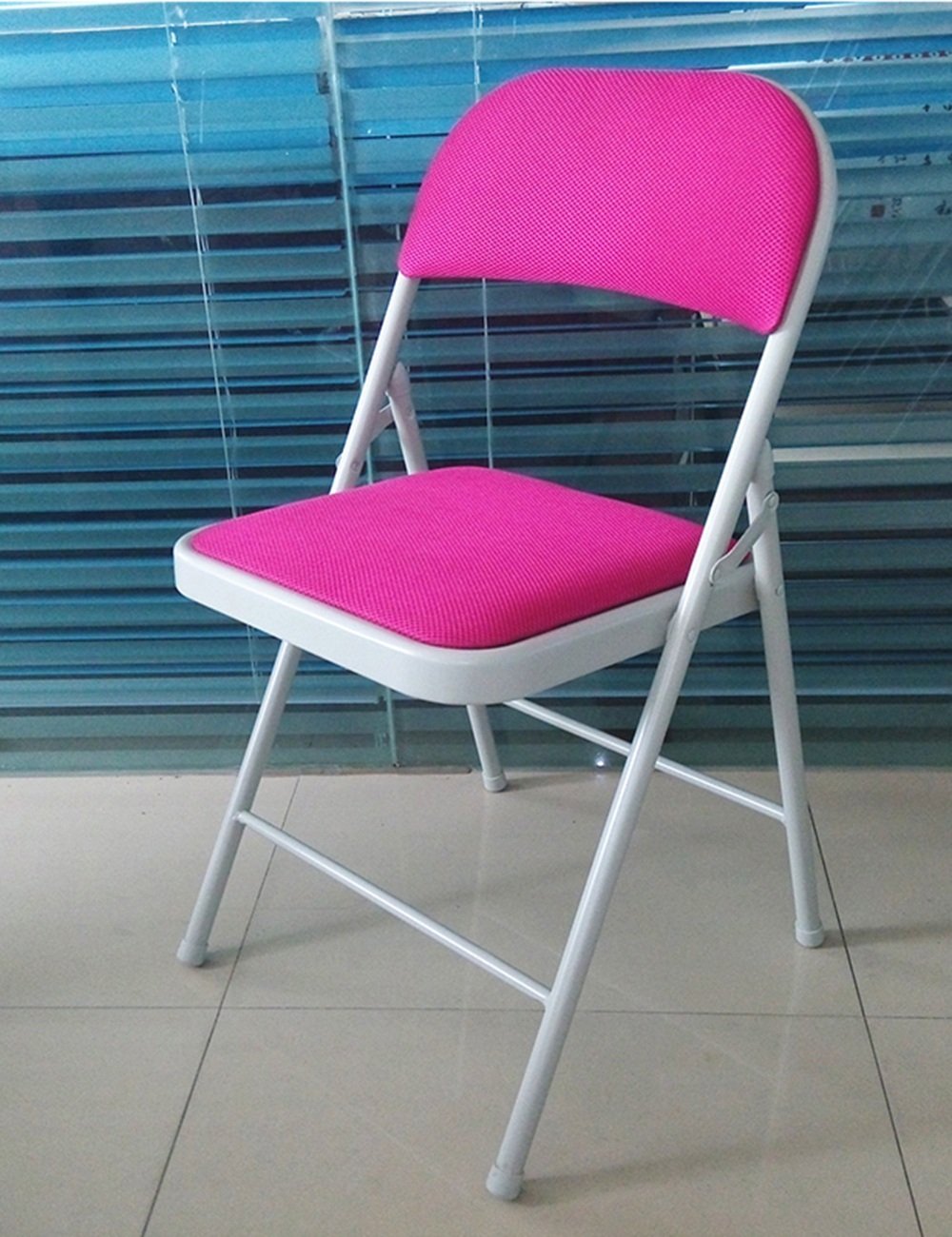 MAZHONG Folding Bar Stool - Adjustable Height Steel Frame Outdoor Training & Office Chair with Grid Design (Color D) - Perfect for Patio, Camping, Meetings & Home Office Use