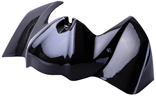 Bestem CBYA-FZ106-TKC Black Carbon Fiber Tank Cover Panel Guard for Yamaha FZ1 Fazer 2006-2010 | Motorcycle Protection Accessories | Perfect for Street Riding & Bike Customization