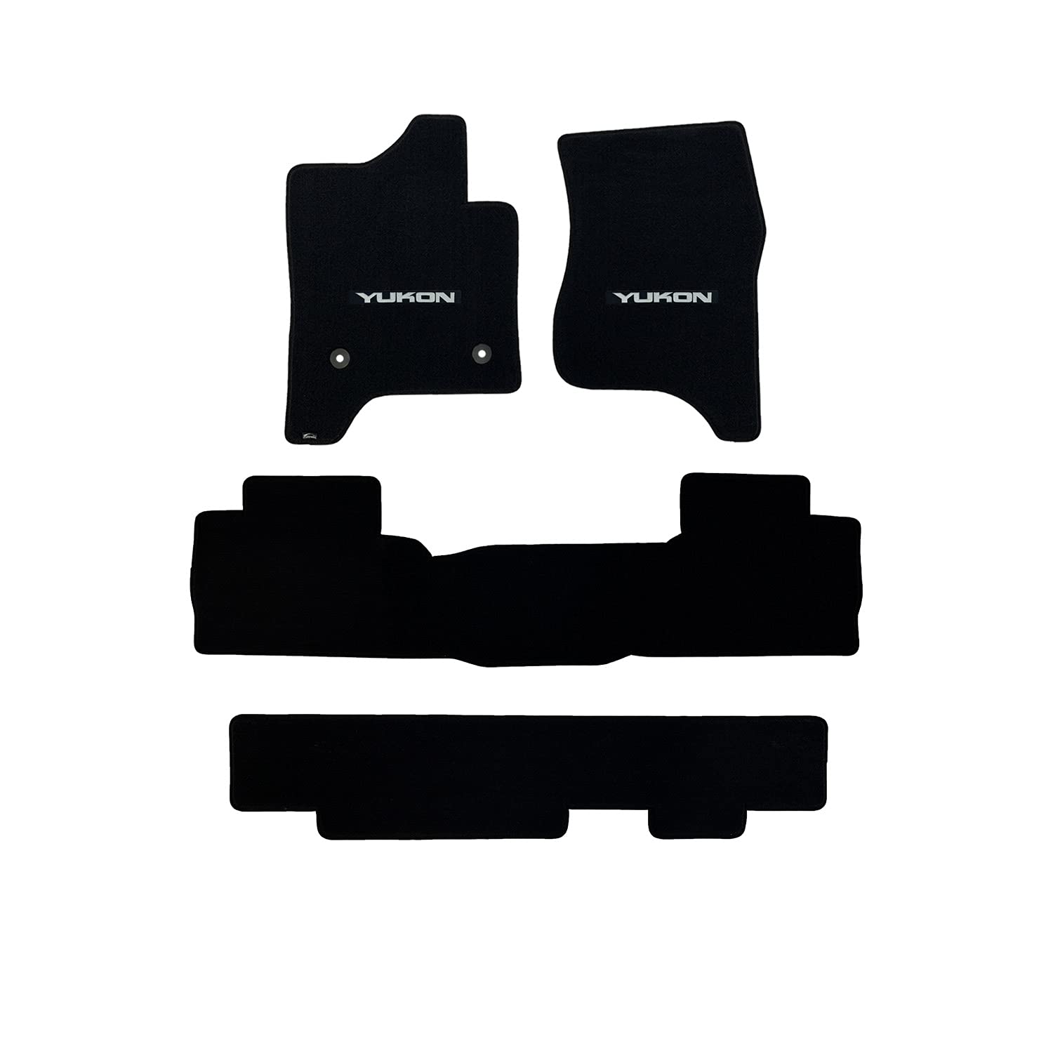 Premium Custom-Fit Carpeted Floor Mats for 2015-2020 GMC Yukon/Denali - Luxury Car Floor Liners (4-Piece Set, Charcoal, Bench Style) - Perfect for All-Weather Protection & Enhanced Interior Comfort