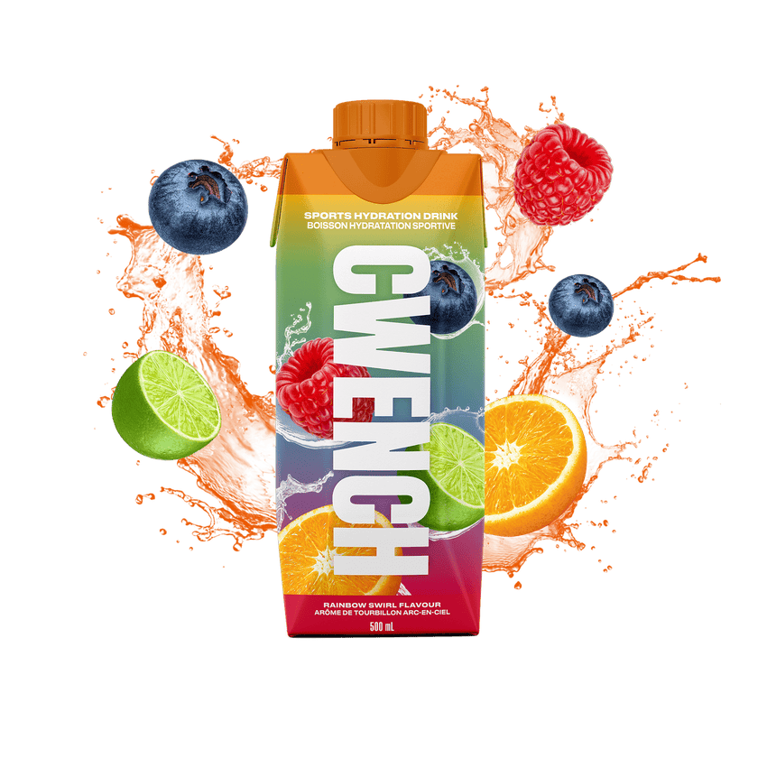 Cwench Sports Drink 500ml - Hydrating Electrolyte Beverage with Rainbow Swirl Flavor | Perfect for Workouts, Running & Post-Exercise Recovery