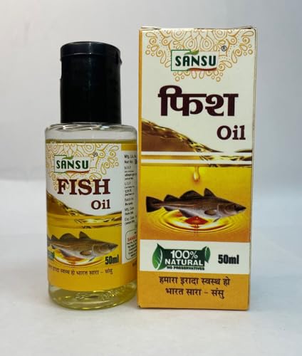 Premium Sansu Omega-3 Fish Oil Supplement for Healthy Skin & Hair - 50ml Bottle (Pack of 2) - Supports Glowing Complexion & Nourishment - Perfect for Daily Beauty Routine & Wellness Regimen