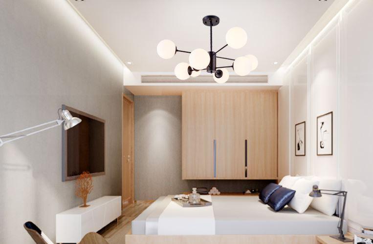 Modern Irregular Glass & Metal LED Chandelier - Unique Ball Shape Design for Dining Room, Living Room, Bedroom Lighting Decor