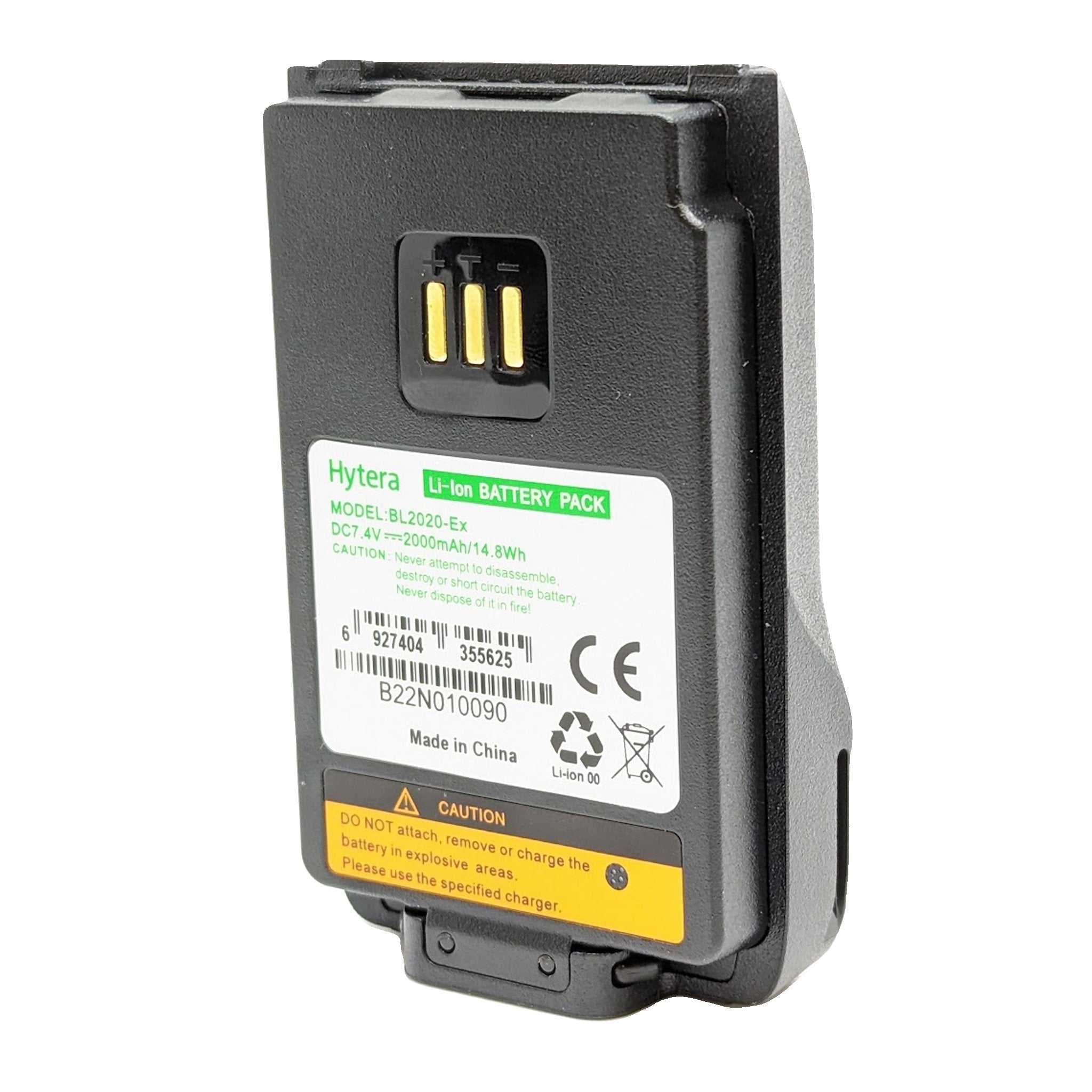 Hytera BL2020 Ex 2000mAh Intrinsically Safe Battery UL913 Certified - Durable Power Solution for Hazardous Work Environments & Industrial Safety Equipment