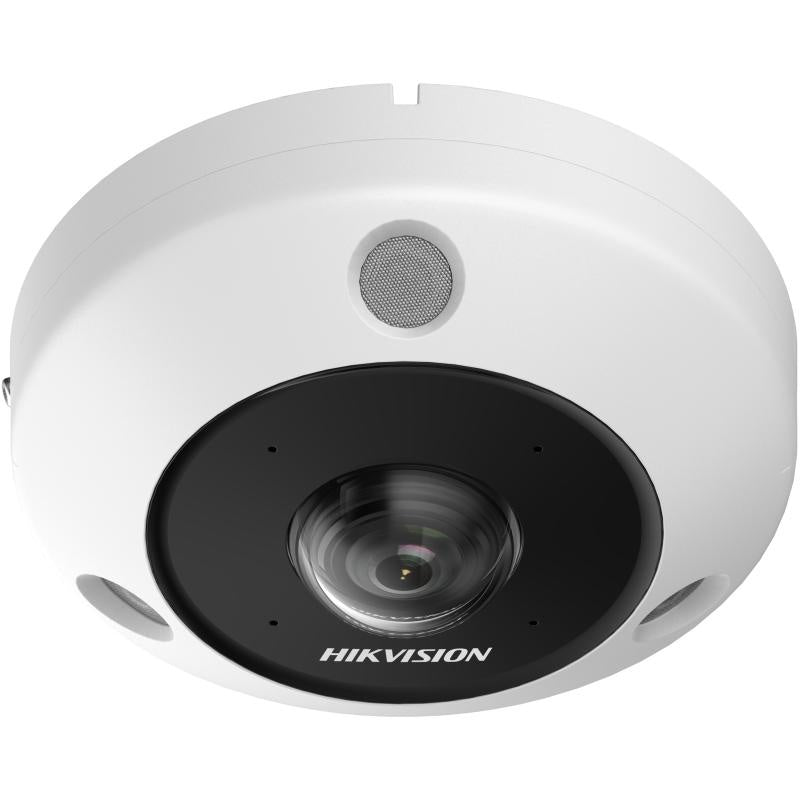 Hikvision DS-2CD6365G1-IVS 6MP Fisheye 360° Outdoor Security Camera with PoE, Built-in Microphone & Speaker, SD Card Slot - Ideal for Home & Business Surveillance