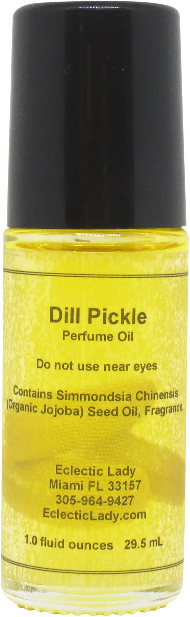 Dill Pickle Perfume Oil Roll-On - 1.0 Oz Long Lasting Fragrance with Essential Oils & Jojoba Oil - Perfect for Everyday Wear, Gifts & Unique Scent Lovers