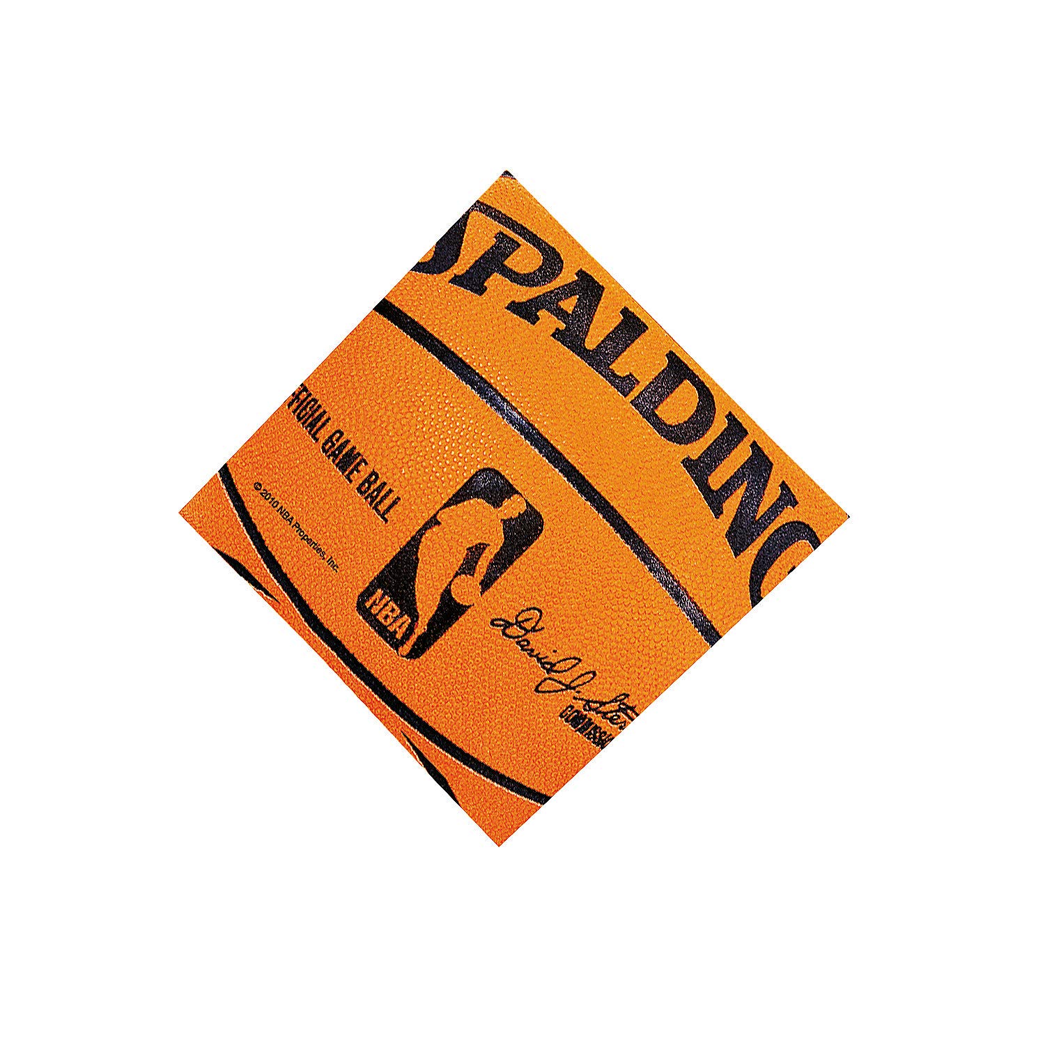 Spalding Basketball Themed Beverage Napkins - 36 Pack - NBA Party Supplies for Game Day, Birthday, and Sports Themed Events