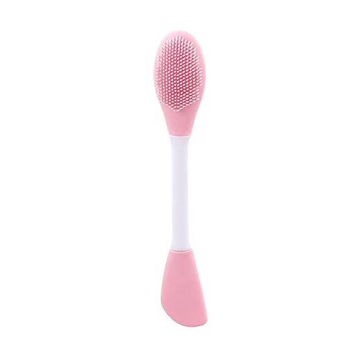 Giffy® Double Head Silicone Face Mask Brush - Professional Facial Mask Applicator & Makeup Removal Scrubber for Lips, Face Cleansing & Body Butter Application (6.5 Inch, 1 Pack) - Perfect for Spa, Skincare Routine & At-Home Beauty Treatments