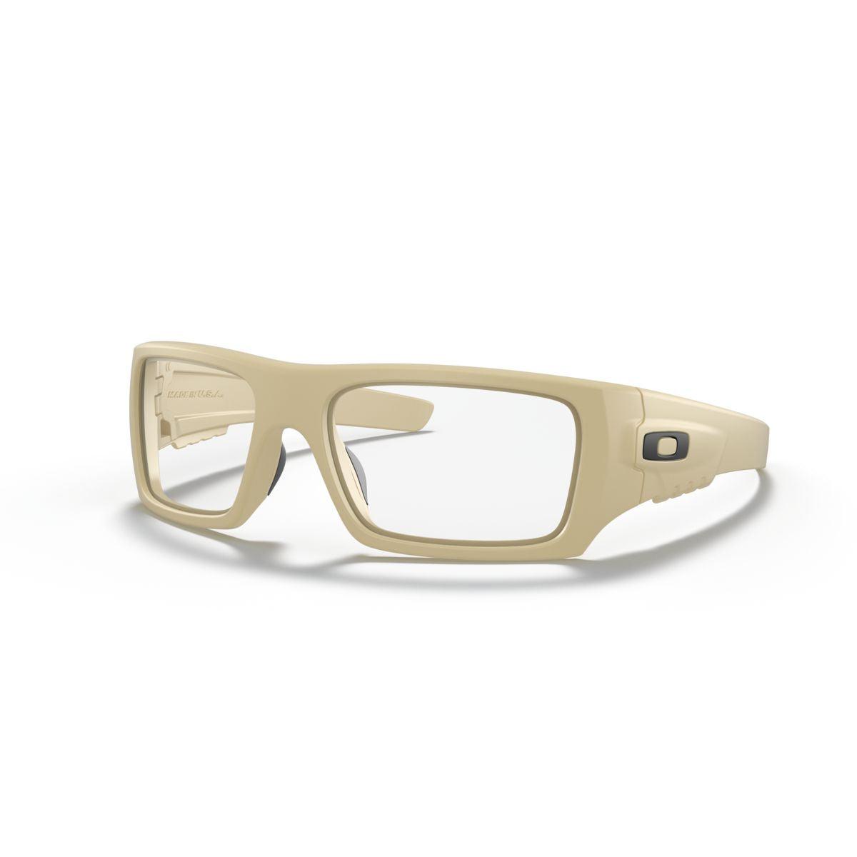 Oakley SI Ballistic Det Cord Sunglasses - Desert Tan/Clear Lens - Military & Tactical Eyewear for Outdoor Sports & Adventure - Model 0OO9253 925317