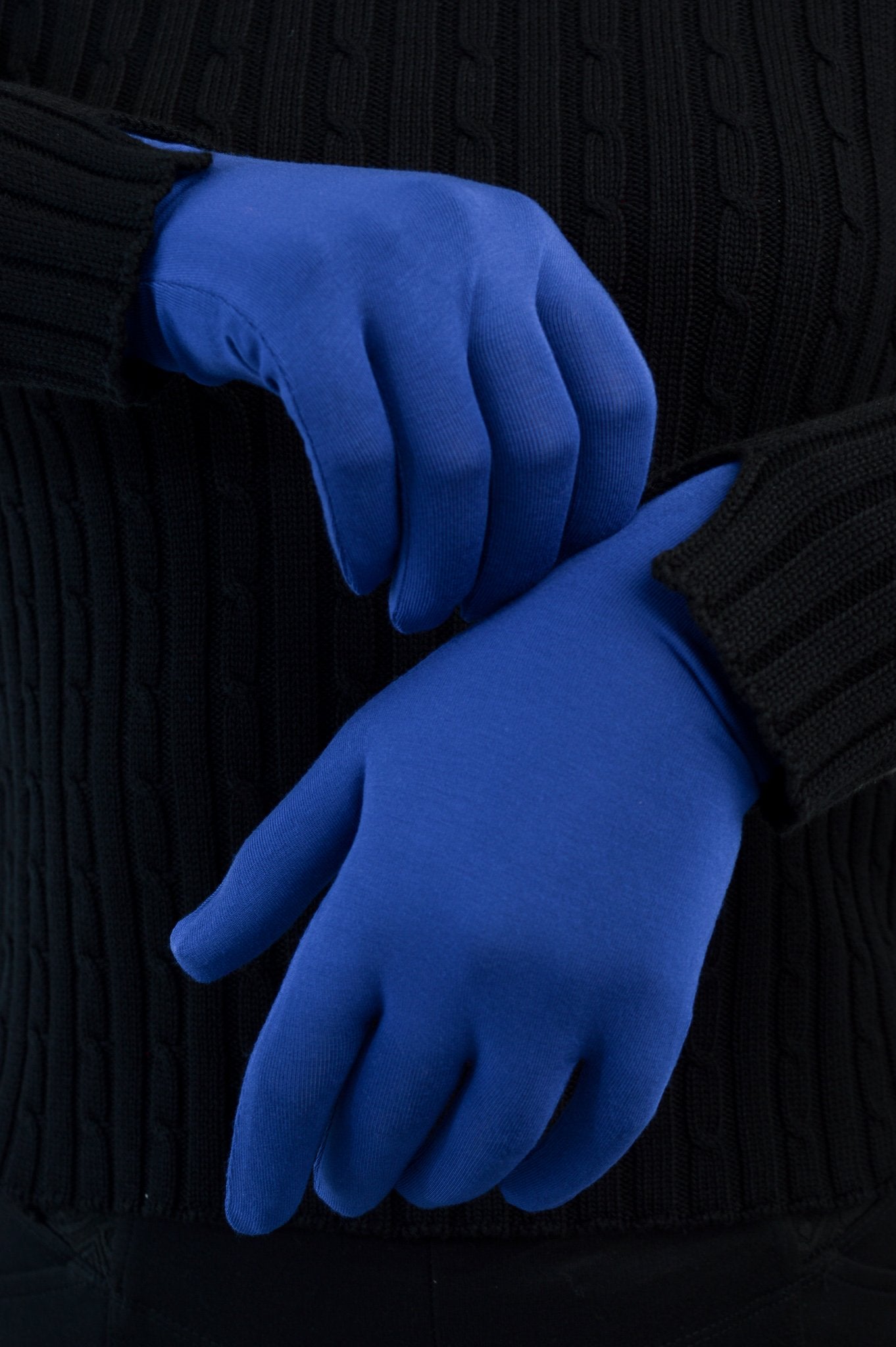 Premium Bamboo Fiber Gloves - Soft, Breathable & Eco-Friendly - Dark Navy Blue for Men & Women - Perfect for Winter, Driving & Outdoor Activities