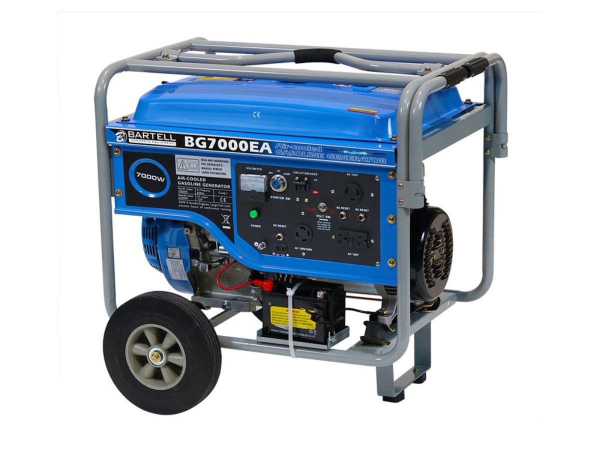 BG 7000E Portable Generator - 7000W Gas Powered Inverter Generator for Home Backup & Outdoor Camping - Quiet, Reliable Power Supply for Emergencies, RV Trips & Job Sites