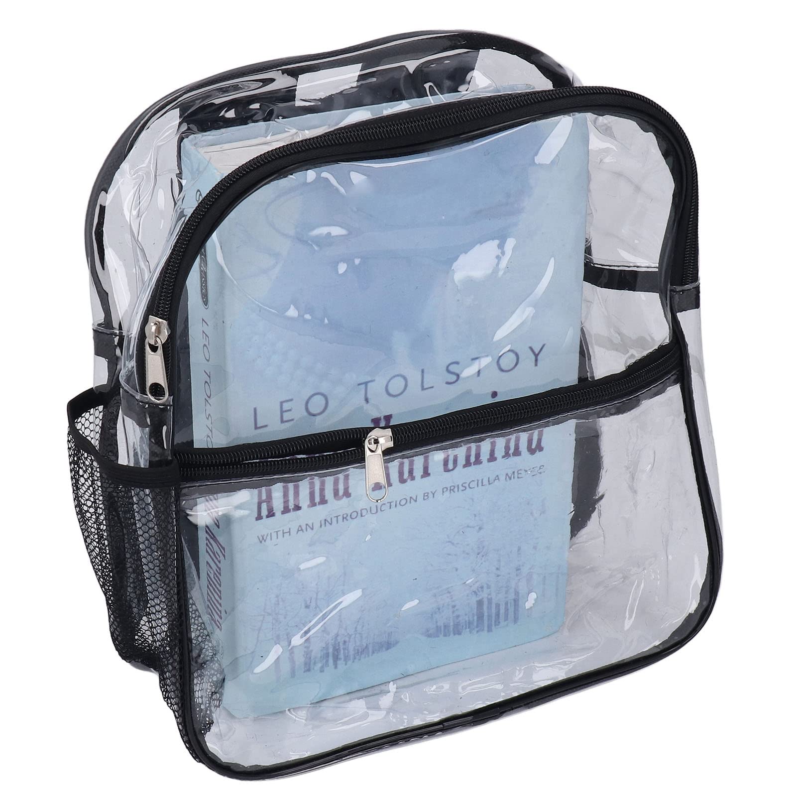 Drfeify Clear Transparent Backpack - Large Capacity See-Through School Bag for Students | Waterproof Lightweight Travel Backpack for Hiking, Mountaineering & Airport Security | Perfect for School, College, Outdoor Adventures & TSA Compliance