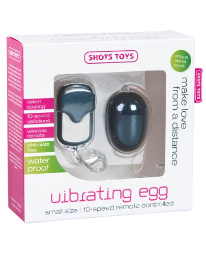 10-Speed Remote Control Vibrating Egg for Couples - Small & Discreet Black Pleasure Toy - Perfect for Long Distance Play & Spicing Up Your Intimate Moments
