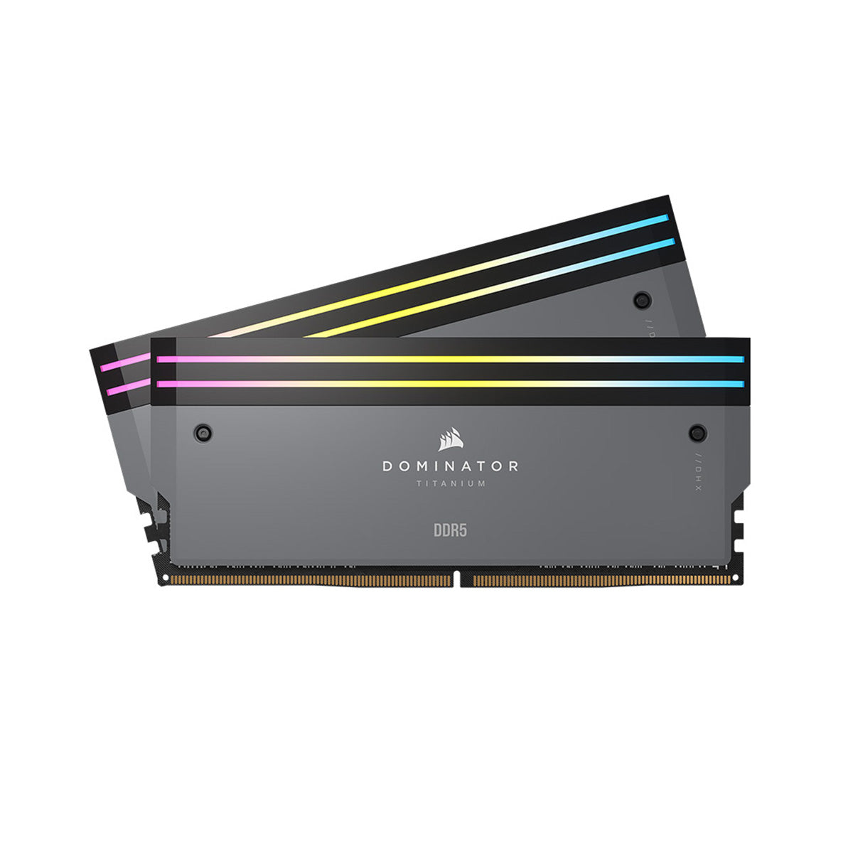Corsair Dominator Titanium 32GB (2x16GB) DDR5 6000MHz CL30 RAM - AMD EXPO & Intel XMP Certified Gaming Memory (CMP32GX5M2B6000Z30) - High Performance Desktop PC & Workstation Upgrade - Premium Grey Heat Spreader