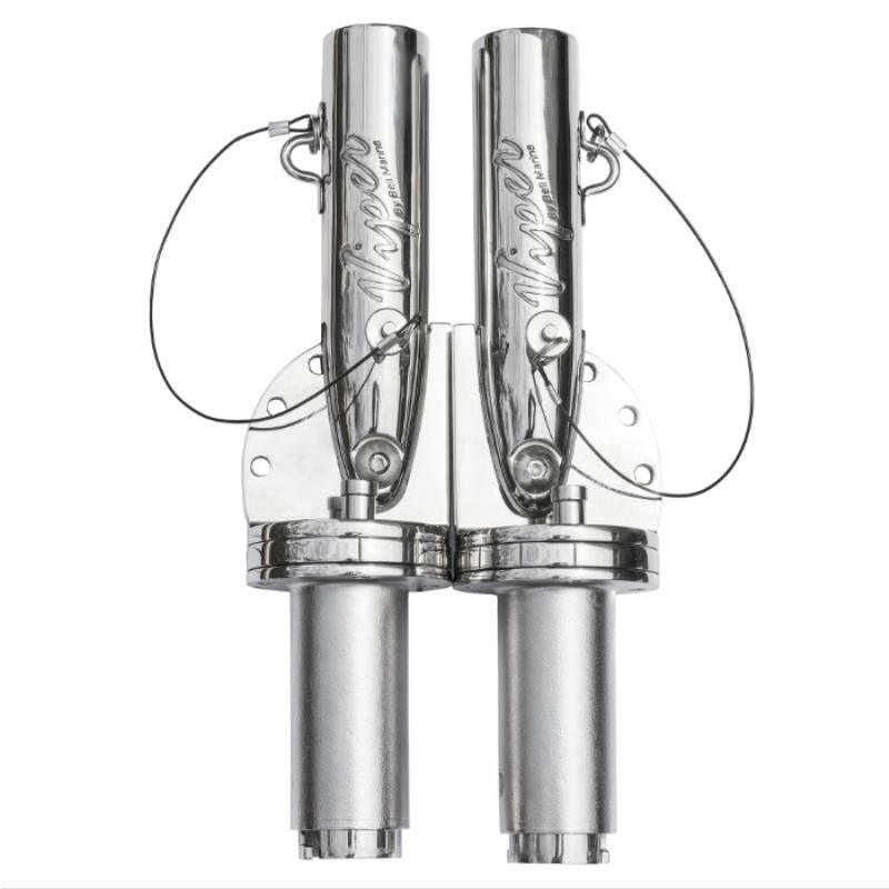 Viper Xtreme Series Removable Outrigger Base - Deck Mount (Pair) - Heavy Duty Marine Outrigger Mounting System for Fishing Boats & Offshore Angling