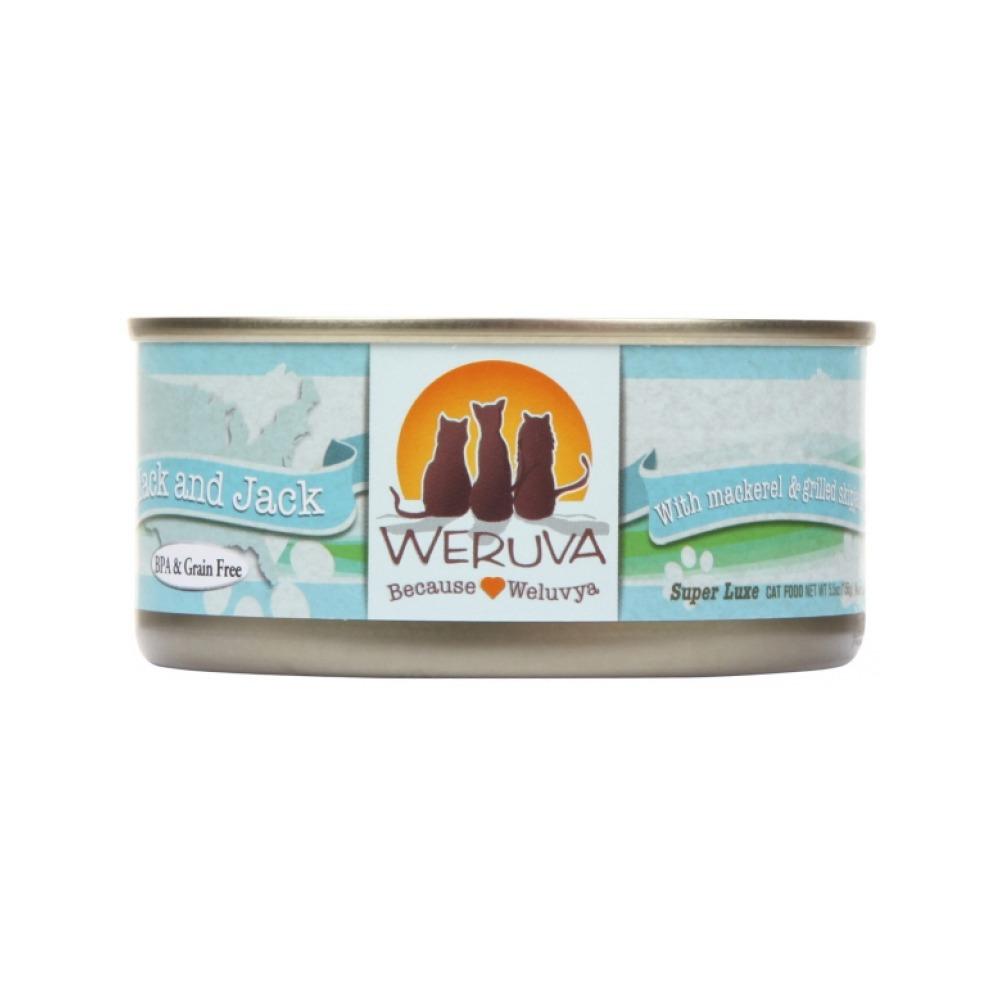 Premium Mack & Jack Mackerel & Grilled Skipjack in Gravy Cat Food - High Protein Wet Cat Food for Adult & Senior Cats - Perfect for Mealtime, Weight Management & Picky Eaters