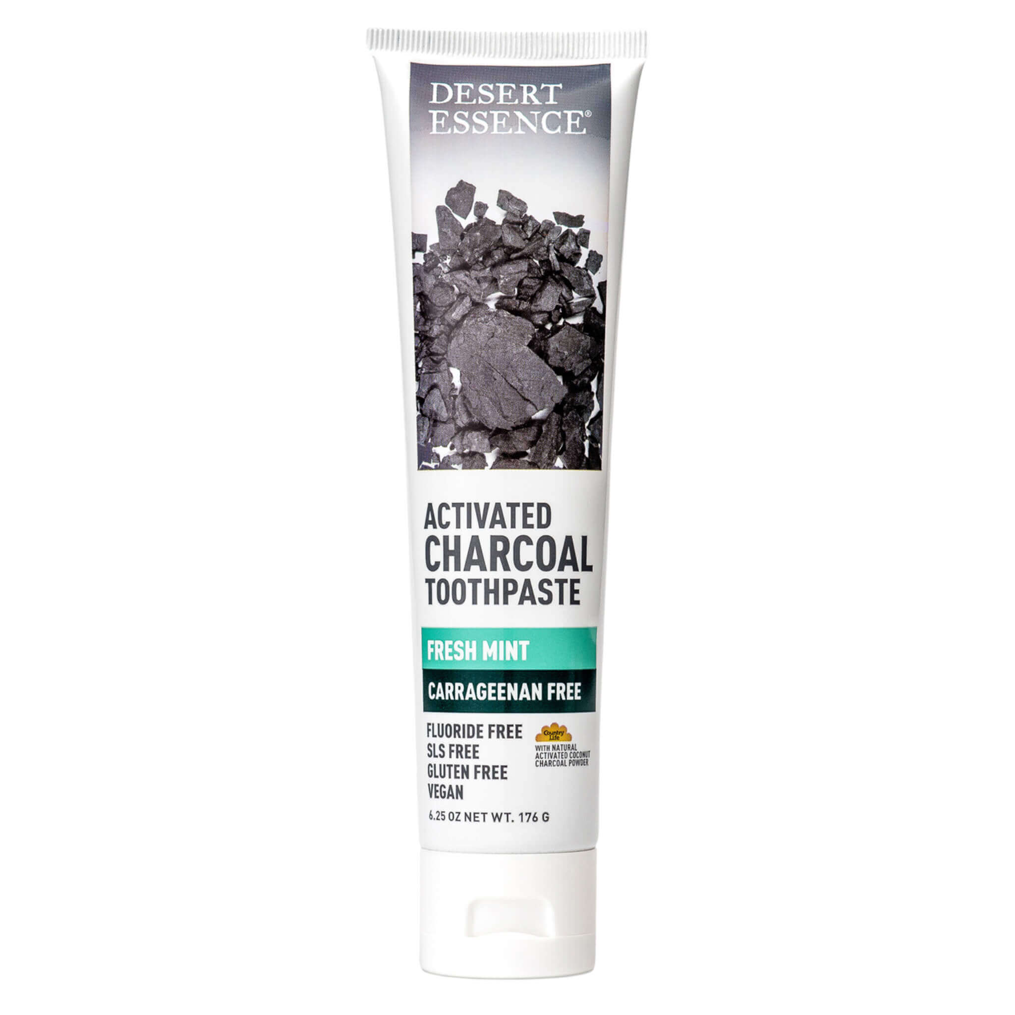Natural Activated Charcoal Toothpaste for Teeth Whitening - Fresh Mint Flavor, Carrageenan Free & Fluoride Free | Whitens Teeth, Fights Bad Breath, Promotes Oral Health - Perfect for Daily Use & Travel