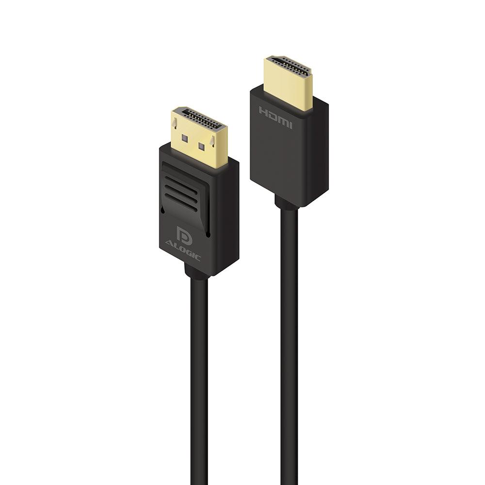 4K SmartConnect DisplayPort to HDMI Cable - Male to Male Gold-Plated Connectors for Ultra HD Monitors, Gaming & Home Theater Systems