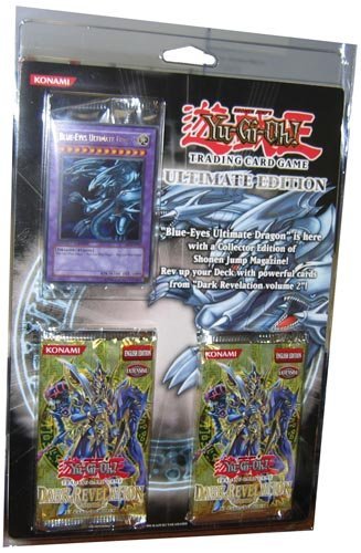 YuGiOh Ultimate Edition Blister Pack Set with Blue Eyes Ultimate Dragon Promo Card | Collectible Trading Card Game for Players & Fans | Perfect for Tournaments, Gifts, and Game Nights