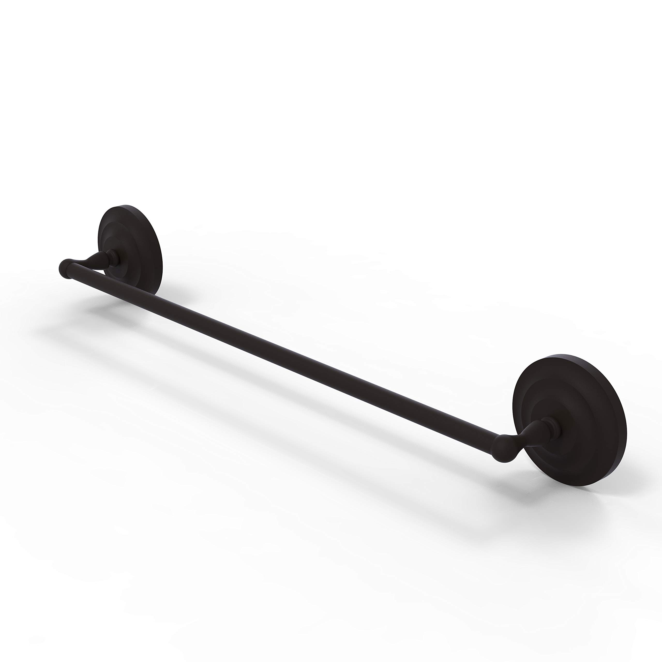 Allied Brass QN-31/18 Que Collection 18 Inch Oil Rubbed Bronze Towel Bar - Premium Bathroom Accessory for Modern Homes & Luxury Hotels
