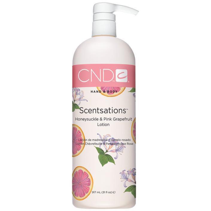 CND Scentsation Honeysuckle & Pink Grapefruit Body Lotion 31 fl oz - Moisturizing & Fragrant for Dry Skin - Perfect for Daily Use, Spa Days & Gift Giving