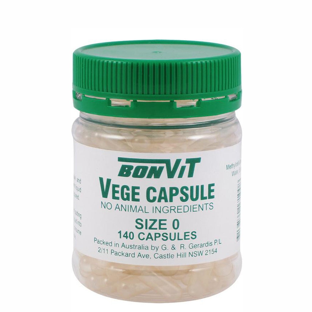 Bonvit Size 0 Empty Vegetarian Capsules - Plant-Based Empty Caps for Supplements, Herbs & DIY Projects | Perfect for Home Pharmacy, Vitamin Filling & Natural Remedies