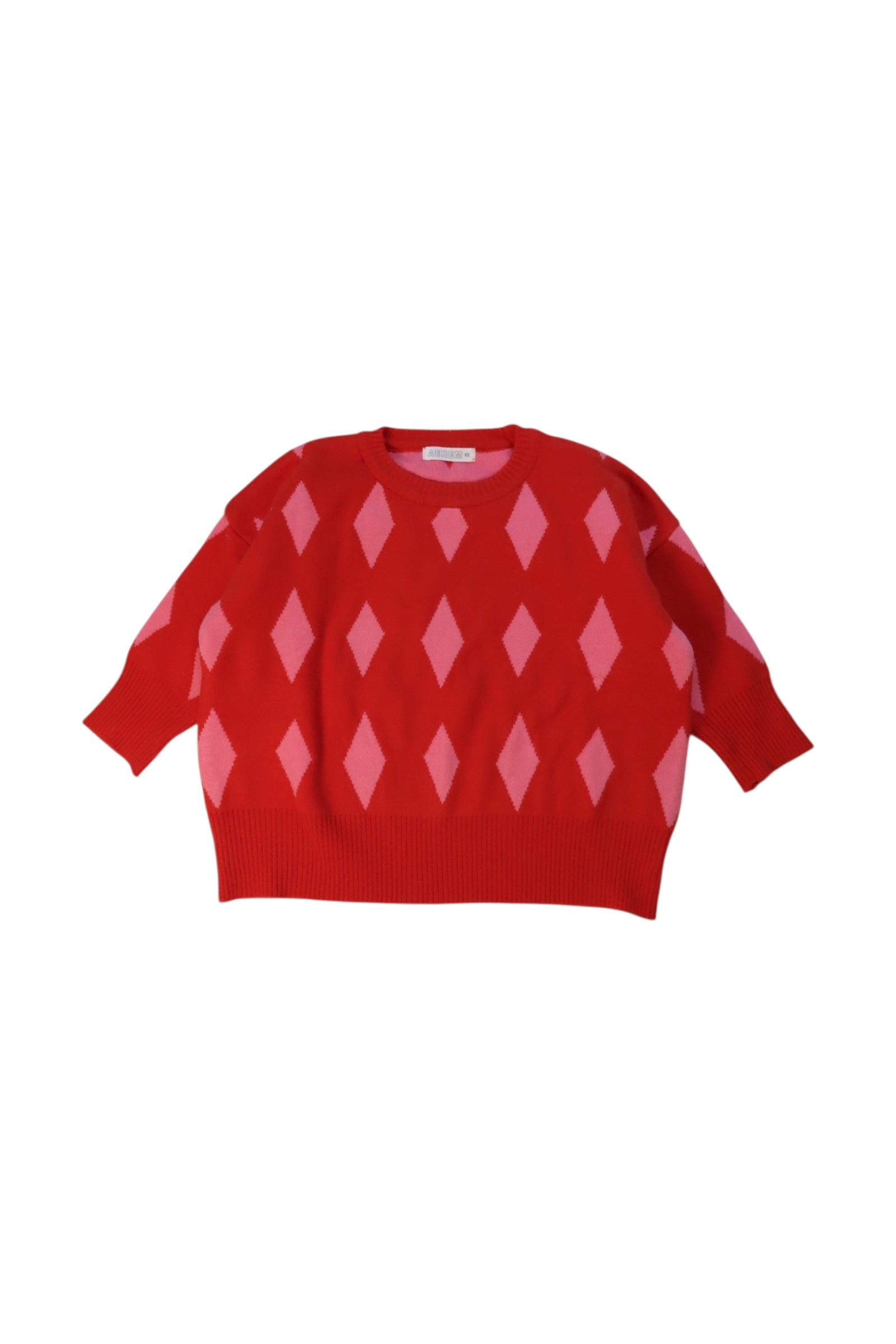 Argyle Knit Sweater for Toddlers 2T - Soft Cotton V-Neck Pullover for Boys & Girls - Perfect for Fall & Winter Outfits, Family Photos, and Holiday Gatherings