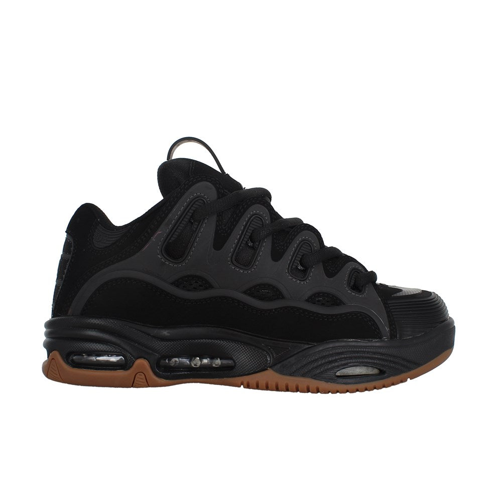 Osiris D3 2001 Skate Shoes - Black/Black/Gum Colorway | Retro Sneakers for Men & Women | Perfect for Skateboarding, Streetwear & Casual Fashion