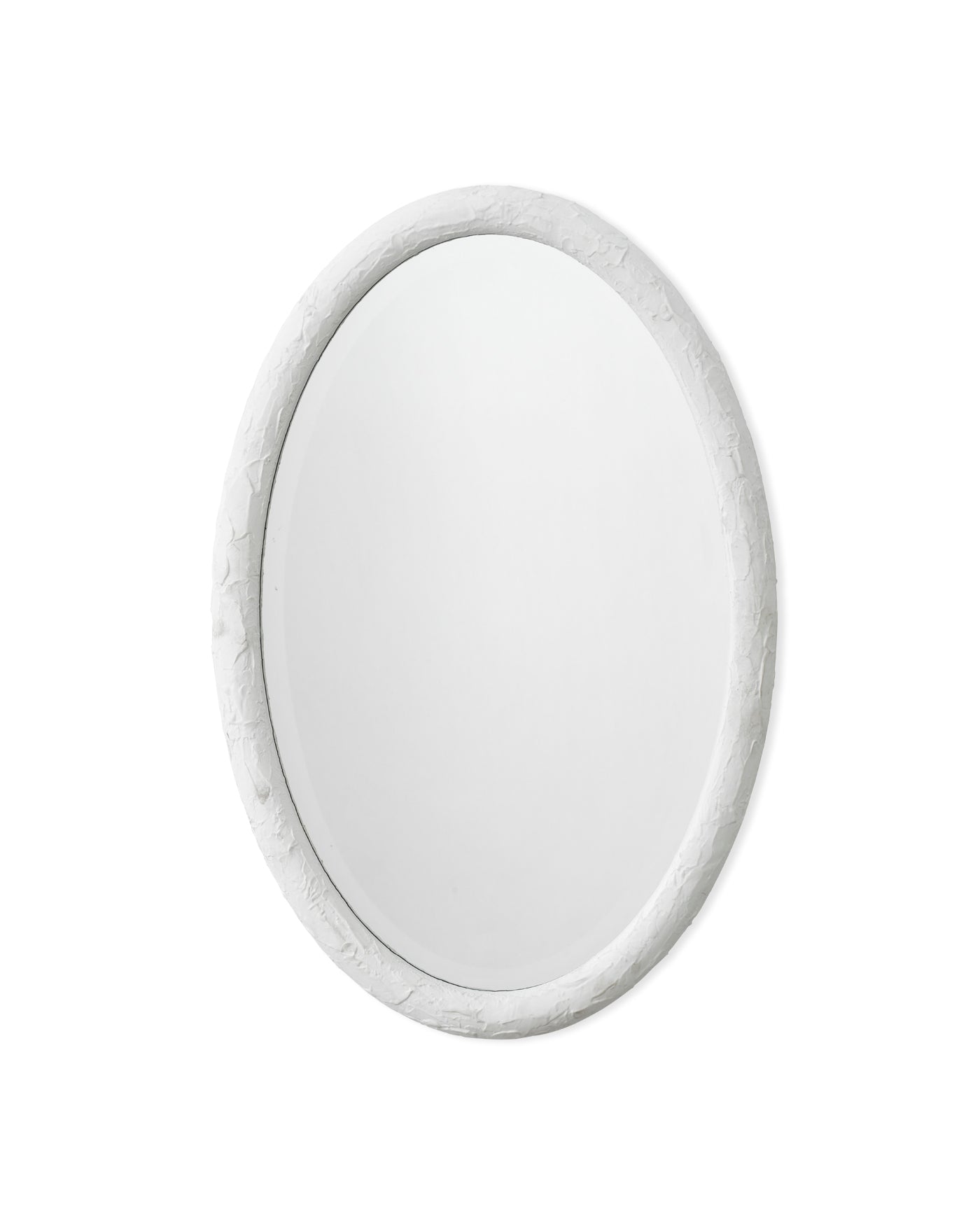 Oval Wall Mirror White - Modern Decorative Bathroom & Bedroom Vanity Mirror - Perfect for Home Decor, Makeup, and Dressing Room