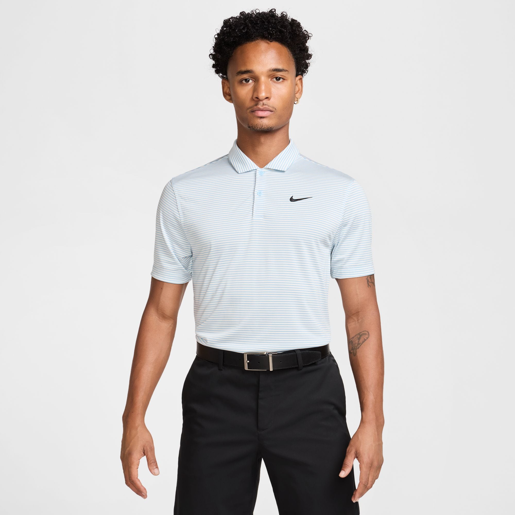 Nike Men's Core Stripe Golf Polo Shirt - Moisture-Wicking Performance Top for Golf & Casual Wear | Breathable & Comfortable for Summer & Outdoor Activities
