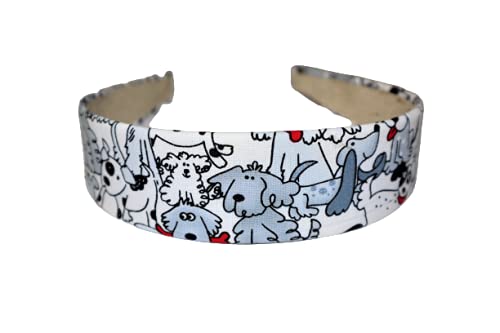 Handmade Floral Printed Cotton Headbands for Women & Girls - Wide Hair Bands with Plastic Base - Fashion Hair Accessories for Everyday Wear, Parties & Gifts - Made in USA - Diademas para Mujeres y Niñas