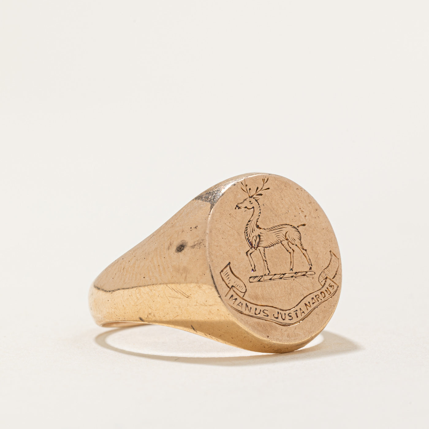 10K Yellow Gold Deer Ring for Women - Size 10.5 - Elegant Nature-Inspired Jewelry for Everyday Wear, Gifts, and Special Occasions