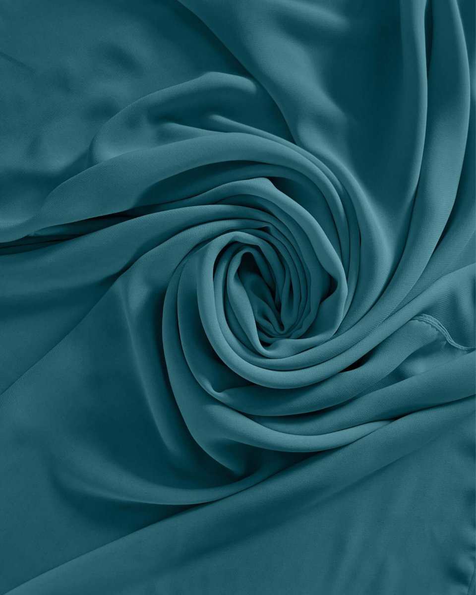 Premium Light Blue Chiffon Hijab Scarf - Soft Breathable Muslim Headscarf for Women - Perfect for Daily Wear, Prayer & Special Occasions