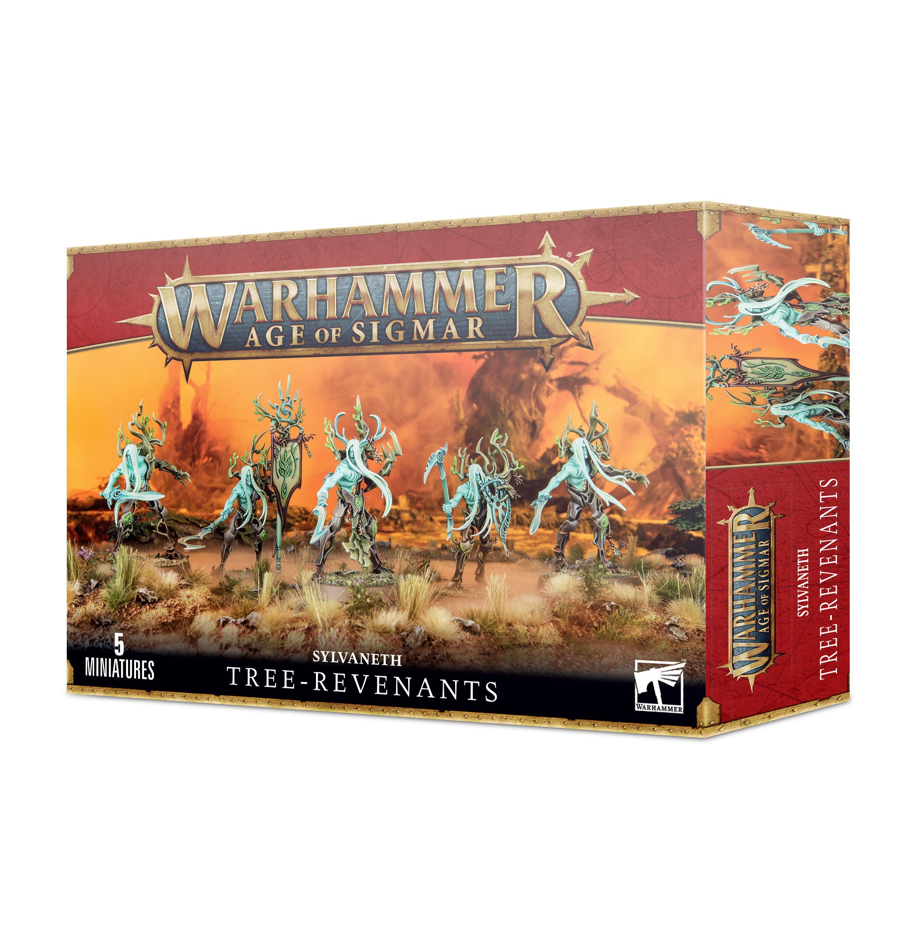 Age of Sigmar Sylvaneth: Tree Revenants Miniatures - Warhammer Fantasy Battle Game Elves for Tabletop RPG & Wargaming Scenes