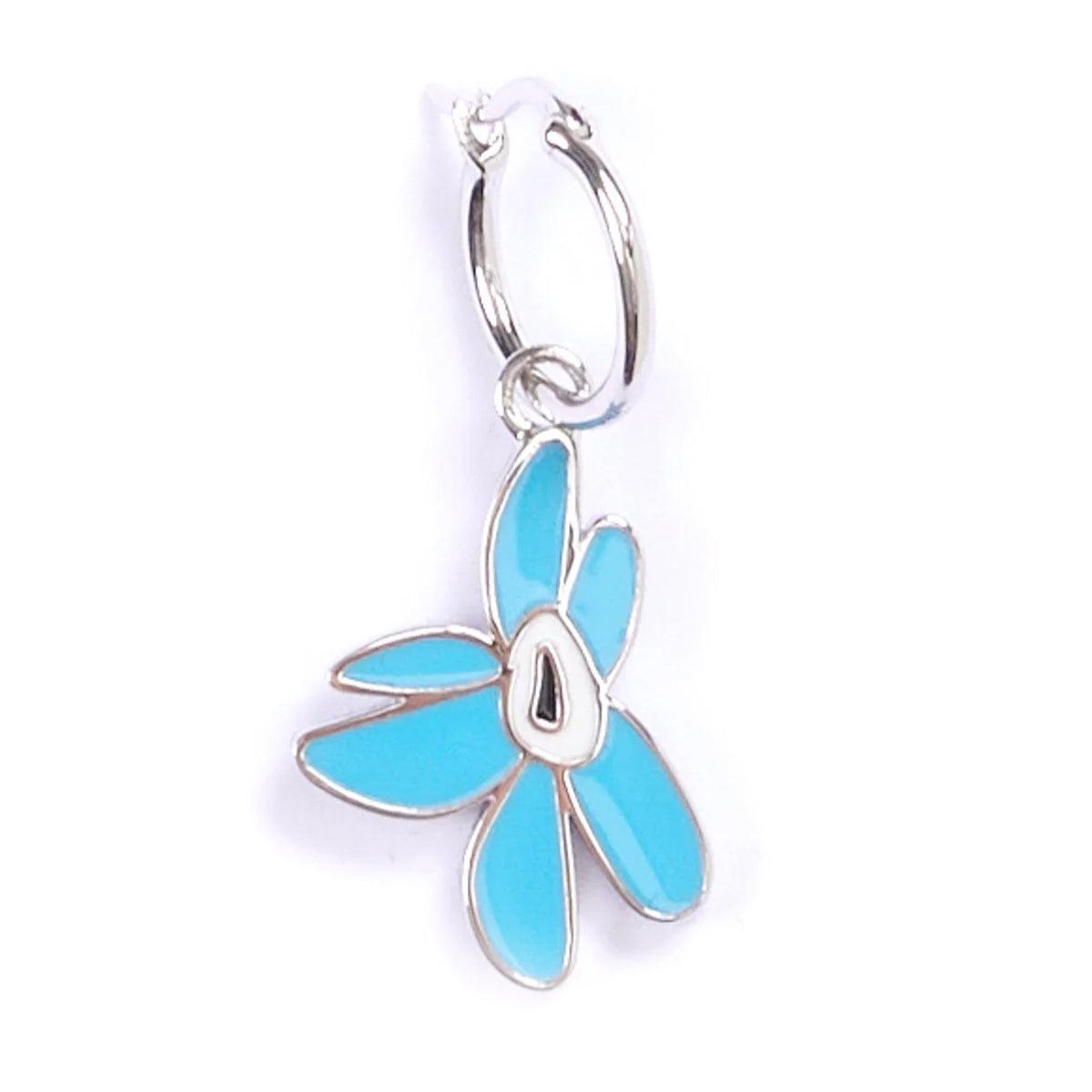 Floating Warped Gestures Earrings 'Azure Blue' - Unique Handmade Dangle Earrings for Women, Boho Chic Jewelry Gift for Special Occasions | Perfect for Parties, Weddings & Everyday Wear